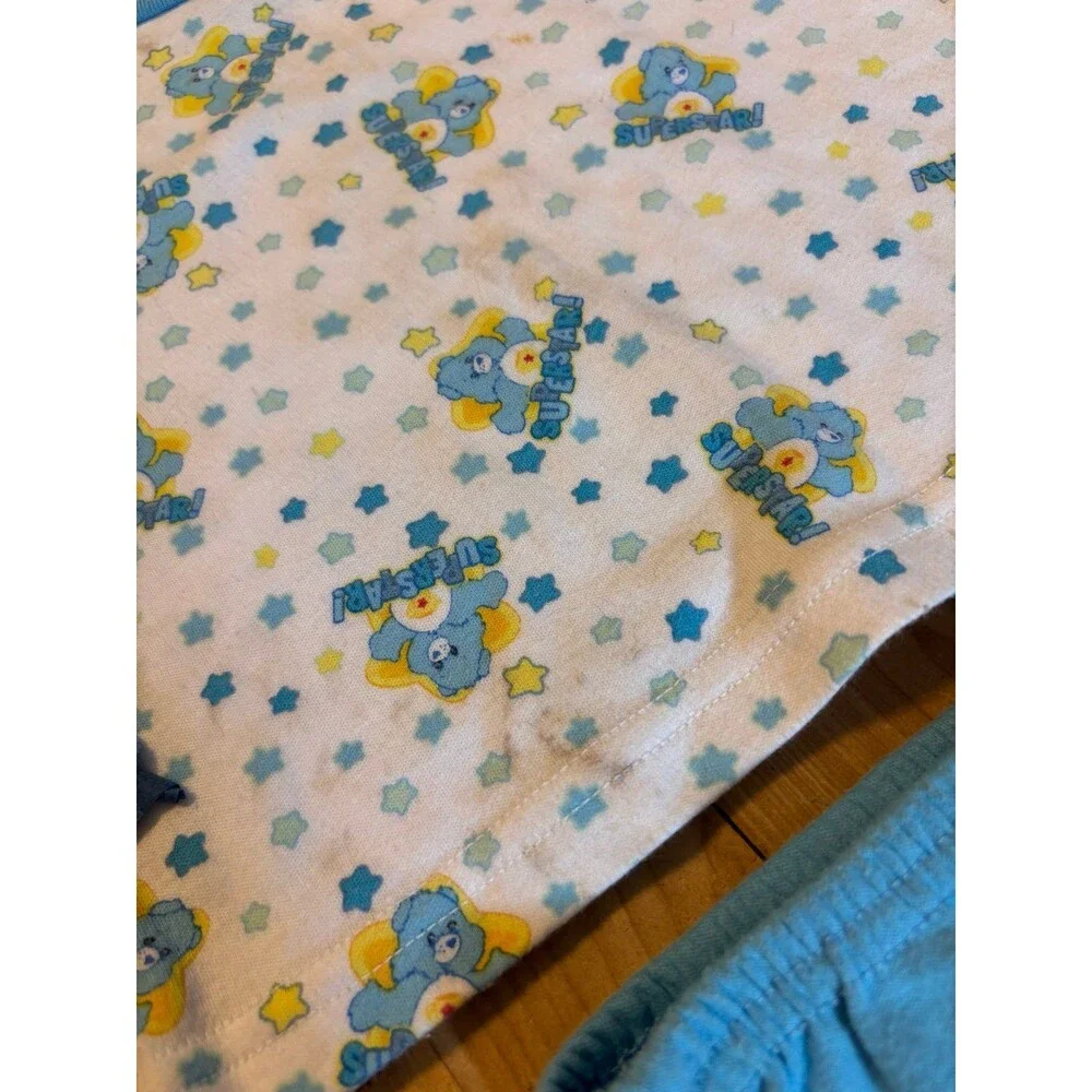 3/6 Mths Vtg Y2K Care Bears Shirt Diaper Cover Outfit Set Bloomers